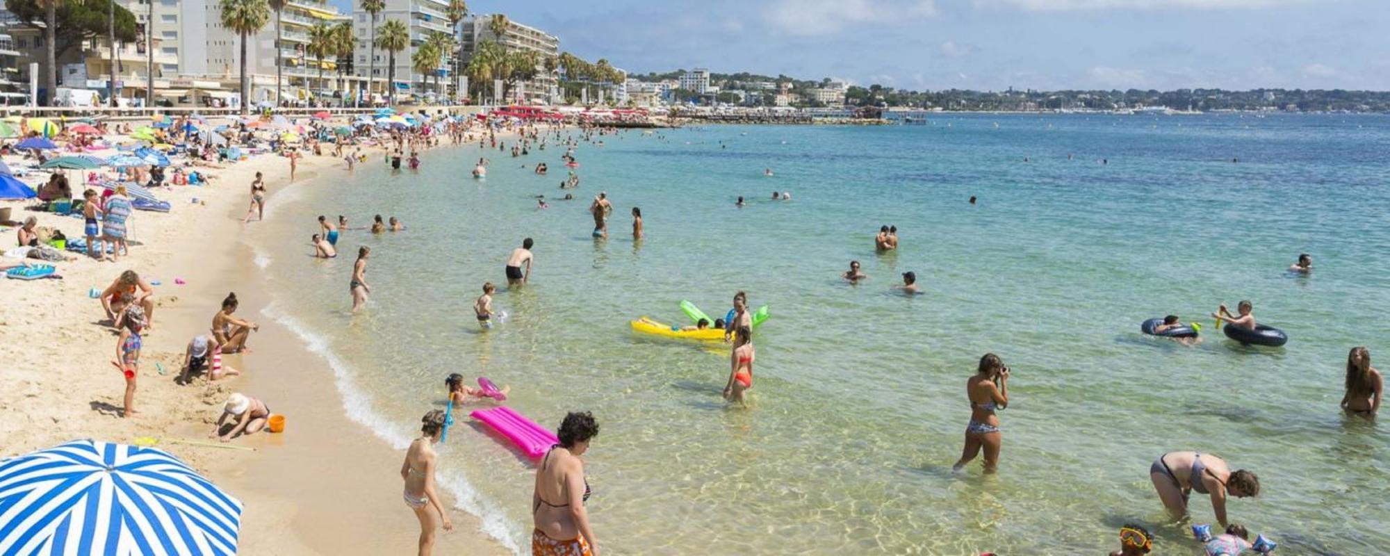 Beachside Apartment With Pool & Garden In Juan Les Pins Antibes Eksteriør billede
